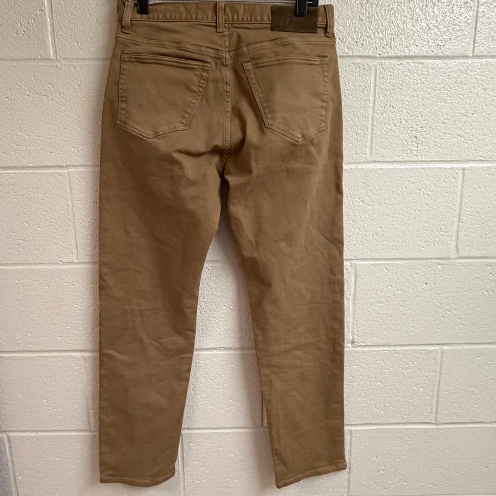 Todd Snyder Mens Straight Fit Stretch 5-Pocket Pants 35 Brown Academia Preppy